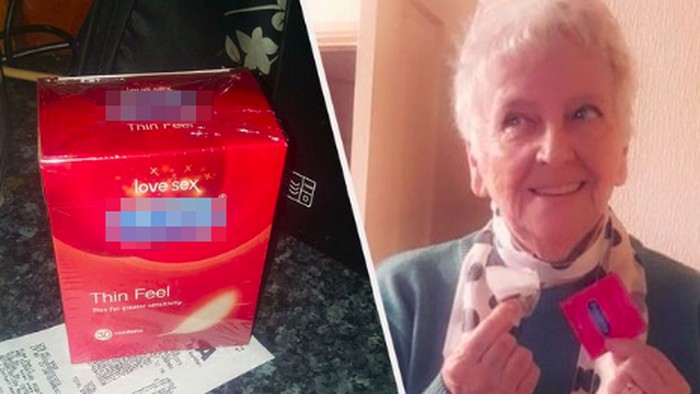 Viral nenek beli kondom Viral nenek keliru beli kondom.