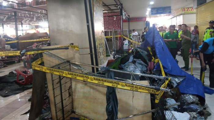 Lokasi kebakaran di Mal Thamrin (Kadek Melda/detikcom)