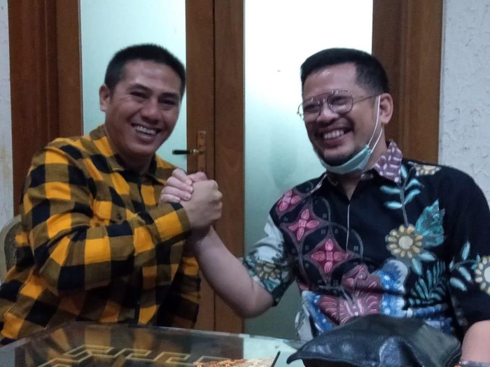 Bakal cawalkot Makassar Syamsu Rizal (Deng Ical) dan Irman Yasin Limpo (None) mengikuti fit and proper test Pilwalkot Makassar di DPP Hanura (dok. Istimewa)