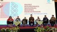 Nadiem pun ingin mengubah cara pandang terkait masalah kebudayaan. Termasuk restrukturisasi organisasi. Untuk menyikapi hal semua itu Direktorat Jenderal Kebudayaan Kementrian Pendidikan dan Kebudayaan menggelar Rapat Koordinasi (Rakor) bersama Penyusunan Pokok Pikiran Kebudayaan Daerah (PPKD) Kabupaten/Kota dan Provinsi. Foto: dok. Kemendikbud