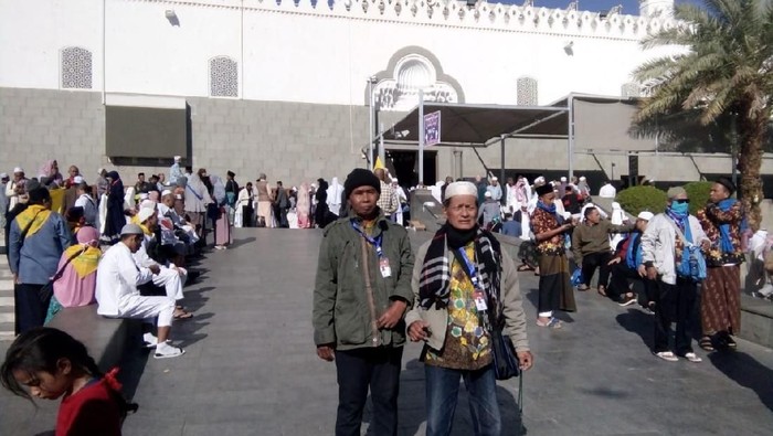 Jemaah umrah asal Indonesia di Madinah, Kamis (27/2/2020).
