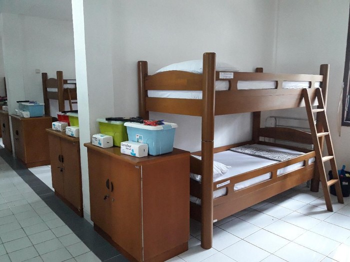 Ruang tidur lokasi observasi ABK World Dream di Pulau Sebaru