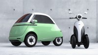Skuter listrik 3 roda Microletta ini akan diperkenalkan pada ajang Geneva Auto Show pada Maret 2020, bersamaan dengan mobil listrik mungil Microlino. (rideapart dan electrive)
