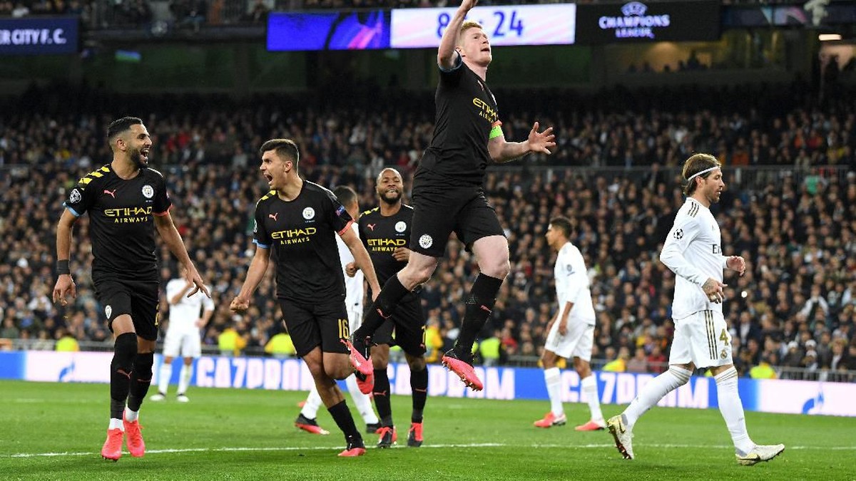 Manchester City menjamu Real Madrid di leg kedua 16 besar Liga Champions. (Foto: David Ramos/Getty Images)
