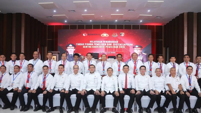 Bareskrim menggelar pelatihan penanganan tindak pidana pemilihan dan sentra laporan sentra gakkumdu pemilihan 2020.