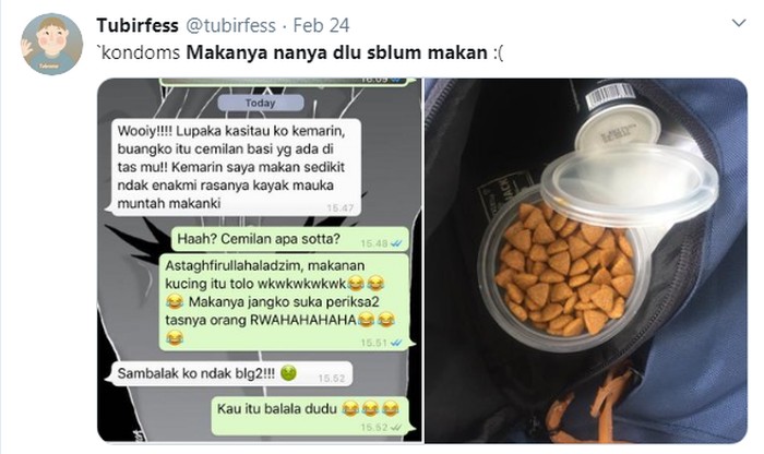 salah makan