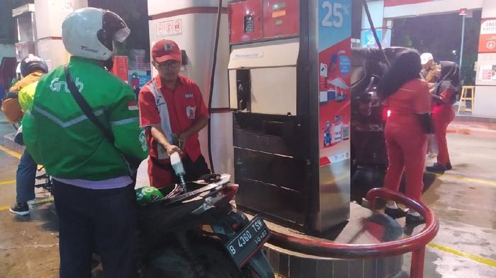 SPBU 34-10501 di Jl Pramuka, Jakarta Pusat