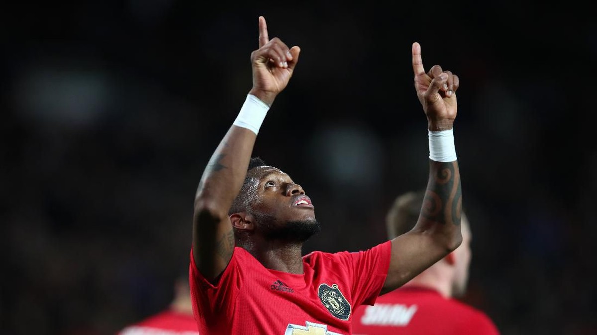 Gelandang Man United Fred bersinar di musim ini. (Foto: Getty Images/Clive Brunskill)