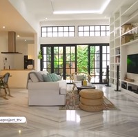 Cas mengatakan kalau desain interior rumah didominasi warna putih dan palet netral. Karena space kecil supaya terlihat lebih luas, jelasnya. Foto: Screenshot YouTube/ The Project Trans TV