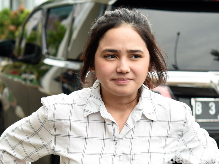Syifa Hadju saat ditemui di Polres Tangerang Selatan.
