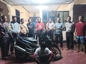 Dipergoki Curi Motor, Pelajar di Bima Kabur Hampir Tabrak Mobil Polisi