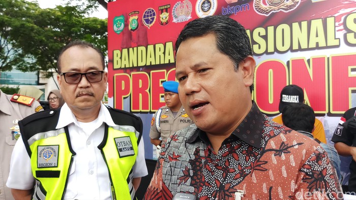 Eksekutif General Manager Bandara Soekarno Hatta (Soetta), Agus Haryadi. (Farih MS/detikcom)