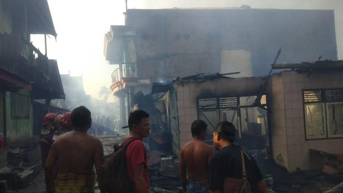 Kebakaran di eks lokalisasi Payo Sigadung (Pucuk) Jambi (dok. Istimewa)