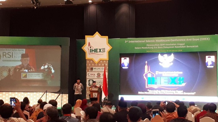Maruf Amin di International Islamic Healthcare, Conference and Expo (IHEX) 2020