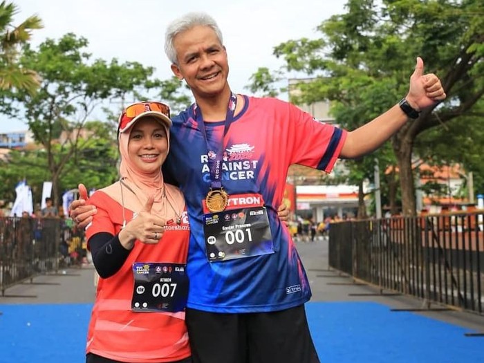 Ganjar Pranowo dan istri Ganjar Pranowo dan istri