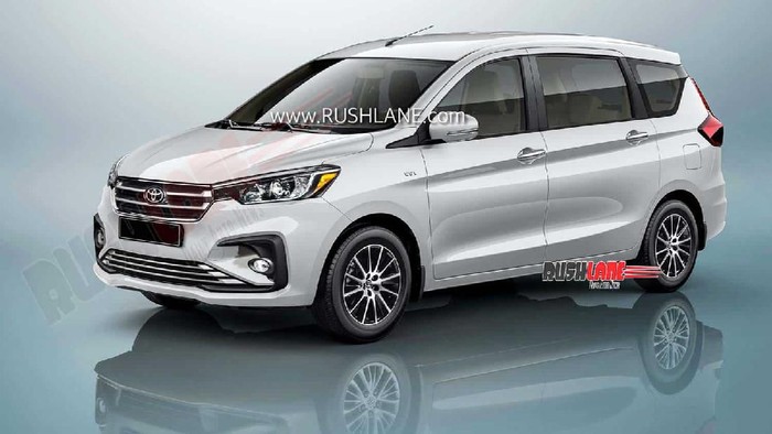Ilustrasi digital Ertiga versi Toyota