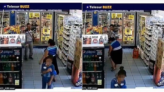 mencuri makanan di supermarket