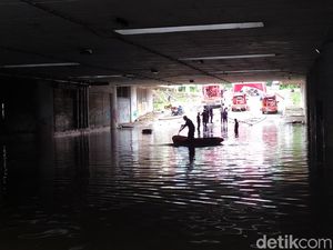 Banjir Underpass Kemayoran Diprediksi Surut Malam Ini