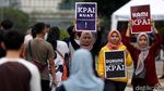 Aksi Dukungan untuk KPAI Warnai Car Free Day Jakarta