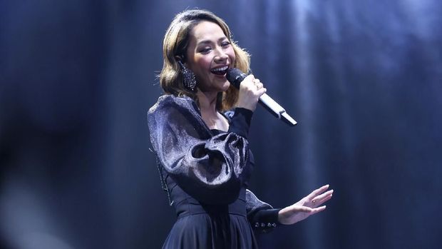 Bunga Citra Lestari (BCL) di konser Ronan Keating di Jakarta, Sabtu (29/2/2020)