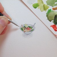 ilustrasi mini seukuran ujung jari