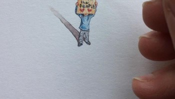 Lukisan-lukisan keren ini adalah karya dari Brooke Rothshank, seorang miniaturis asal Amerika Serikat. Foto: Brooke Rothshank
