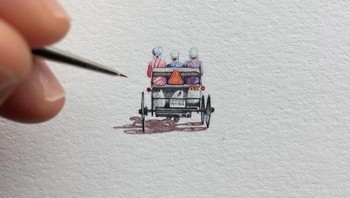 Ia membagikan karya-karya tersebut lewat akun Instagram yang sudah seperti diary baginya. Foto: Brooke Rothshank