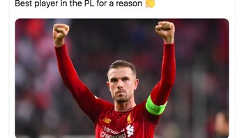 Jordan Henderson tak main dan Liverpool langsung kalah untuk kali pertama. Foto: istimewa