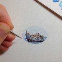 ilustrasi mini seukuran ujung kuku
