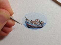 Keren! Ilustrasi Mini Ini Hanya Sebesar Ujung Jari