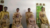 Pasangan Tita (23) dan Iman (21) melangsungkan akad nikah pada 5 Februari 2020. Setelah itu, pada 6 Februari 2020, pasangan Resi (19) dan Udi (24).  Foto: Istimewa/Dok. Mempelai Pengantin Tati dan Irfan.