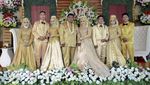 Mantap! Ibu dan Tiga Putrinya Nikah Bareng di Lapangan Bola Ciamis