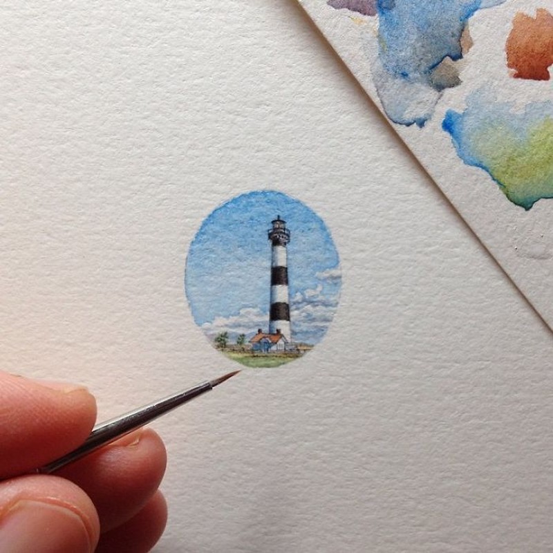 ilustrasi mini seukuran ujung kuku