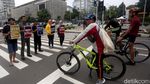Aksi Dukungan untuk KPAI Warnai Car Free Day Jakarta
