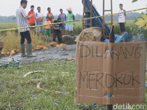 Semburan Lumpur dan Batu di Grobogan Mulai Surut