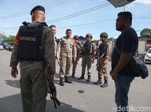 Ditembaki KKSB, Polsek Tembagapura Di-back Up 100 Personel Brimob Bengkulu