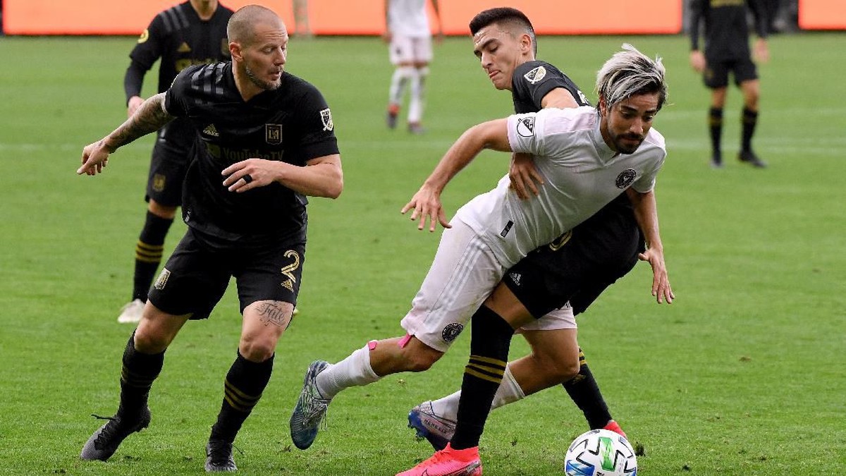 Inter Miami, klub David Beckham, kalah 0-1 dari Los Angeles FC, pada laga debutnya di Major League Soccer. (Foto: Harry How/Getty Images)