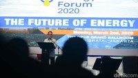 Menteri ESDM Arifin Tasrif secara resmi membuka Jakarta Energy Forum 2020, Jakarta, Senin (2/3/2020).