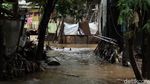 Penampakan Permukiman Cipinang Melayu yang Masih Tergenang Banjir