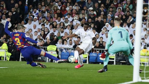 Vinicius Tiru Selebrasi Gol Ronaldo di El Clasico