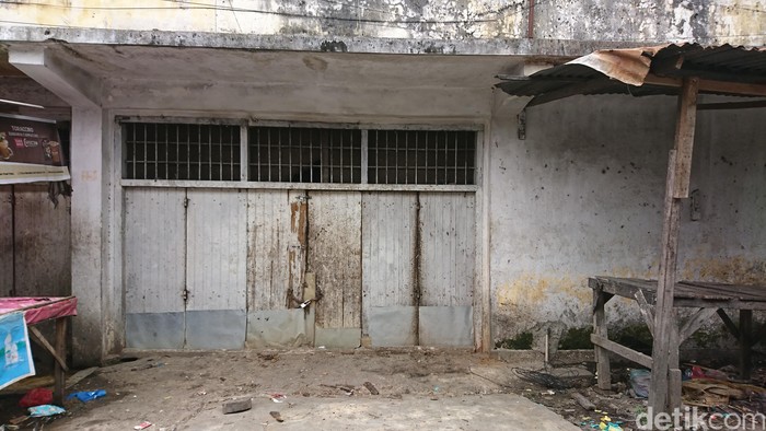 Lokasi anggota Yonif Raider 111 Kodam Iskandar Muda dikeroyok preman di Pasar Palapa, Kota Medan (Ahmad Arfah/detikcom)