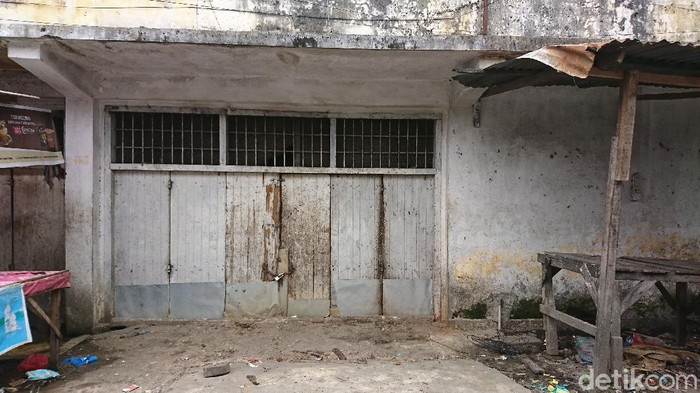 Lokasi anggota Yonif Raider 111 Kodam Iskandar Muda dikeroyok preman di Pasar Palapa, Kota Medan (Ahmad Arfah/detikcom)