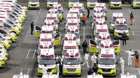 Korea Selatan mampu melakukan tes terhadap 10.000 orang setiap hari via drive through ini. Sementara di Amerika Serikat, sampai kemarin sudah melakukan tes terhadap 274.000 orang (AP Photo)