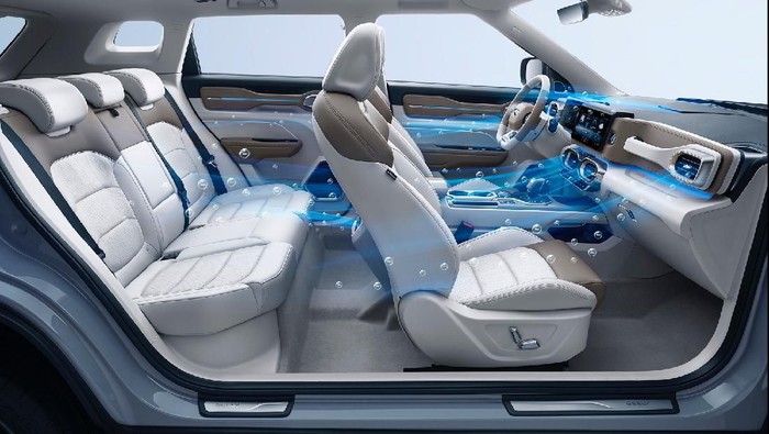 Mobil baru Geely Icon dilengkapi dengan fitur Sistem Pemurnian Udara Cerdas (IAPS) yang dikatakan bisa membunuh virus corona (Covid-19) di kabin.