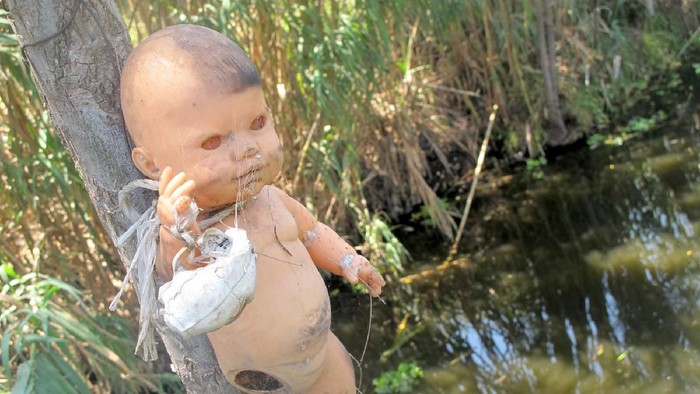 The Island of the dolls is a creepy place located in the Xochimilco´s lagoon. In this artificial Island called 