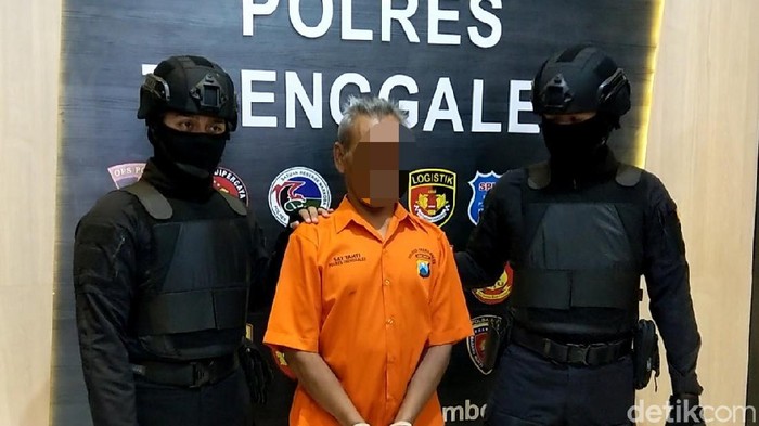 Polisi mengamankan pria di Trenggalek yang diduga melakukan pencabulan terhadap seorang bocah 10 tahun. Korban merupakan tetangganya sendiri.