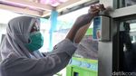 Cegah Corona, Halte Harmoni Sediakan Antiseptik Gratis