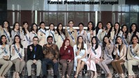 Plt Jubir KPK Ipi Maryati mengatakan kunjungan para finalis Putri Indonesia ke KPK merupakan agenda rutin setiap tahun dari Yayasan Puteri Indonesia.a