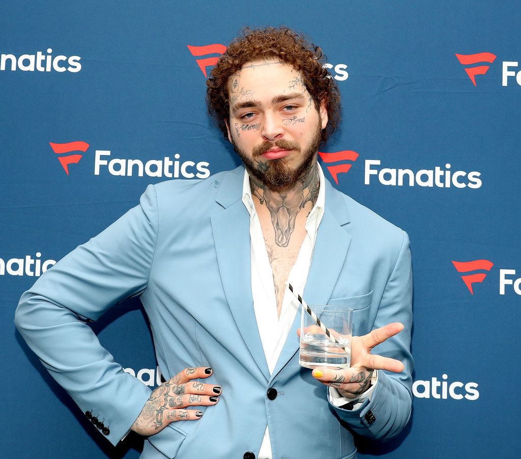 MIAMI BEACH, FLORIDA - FEBRUARY 01: Post Malone attends Michael Rubin's Fanatics Super Bowl Party at Loews Miami Beach Hotel on February 01, 2020 in Miami Beach, Florida. (Photo by Tasos Katopodis/Getty Images for Fanatics)