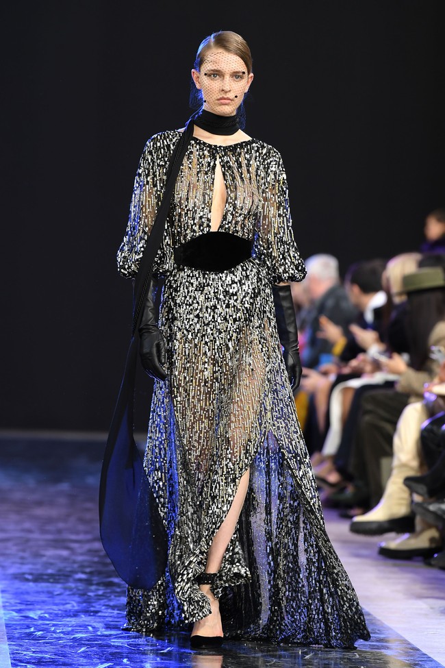 Elie Saab menampilkan koleksi busana musim gugur di Paris Fashion Week 2020, Paris, Prancis, Sabtu [29/2/2020]. Photo by Pascal Le Segretain/Getty Images.